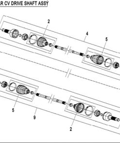 F28 CV Drivaksel, Bak