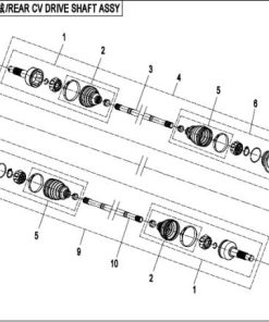 F28-1 Bakre CV Drivaksel