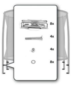 Monteringssett (2 ben)