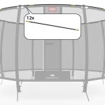 Sikkerhetsnett DELUXE - 12 stk Toppskinne EasyFit 330x220