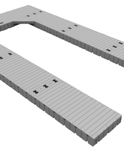 Marinabrygge Rotodock U-form 10,5x1,5 meter og 6x1,5 meter, flytekapasitet 10.800kg
