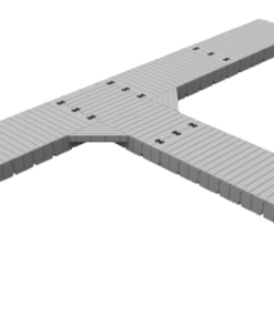 Marinabrygge Rotodock T-form 9x1,5 meter og 13,5x1,5 meter, flytekapasitet 9.450kg