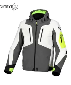 MC Jakke Macna Angle Night Eye/Lys grå/Grå/Fluo Gul