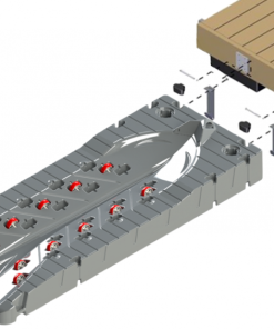 JETPORT Plus, JETPORT Max och Rotodock mellanbeslag för montering mot flytbrygga