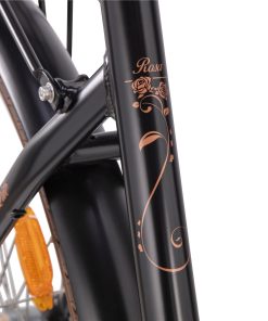 Damesykkel 28 Retro Rosa 3gir Svart 51